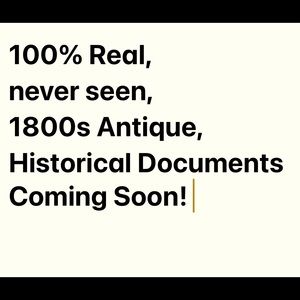 REAL 1800s PILGRIM FATHERS Documents coming soon!